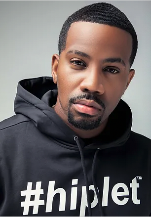 Man in a black hoodie