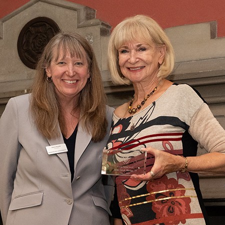 Mimi Murray and President Temple