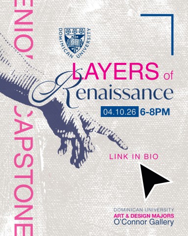 Poster announcing art exhibit reception.