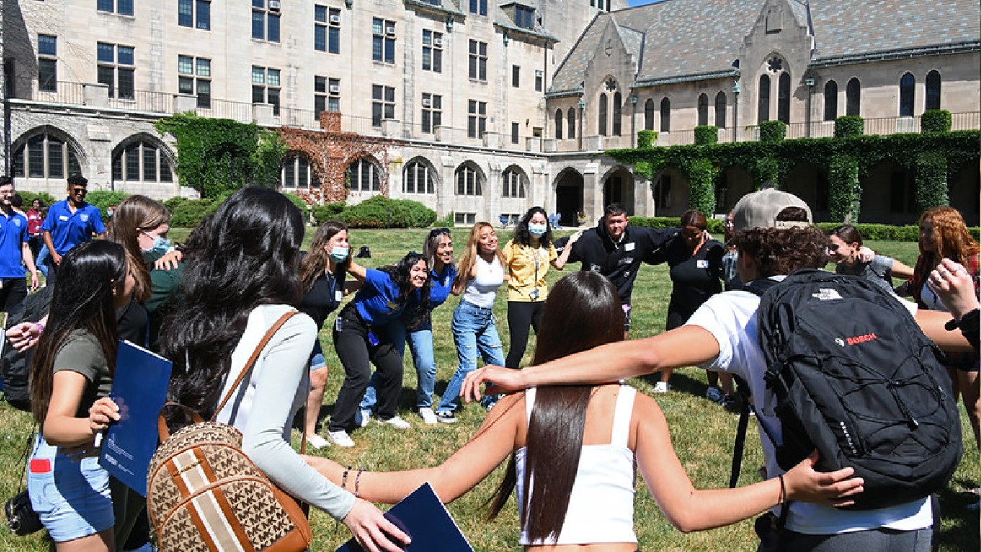 Students at Welcome Weekend