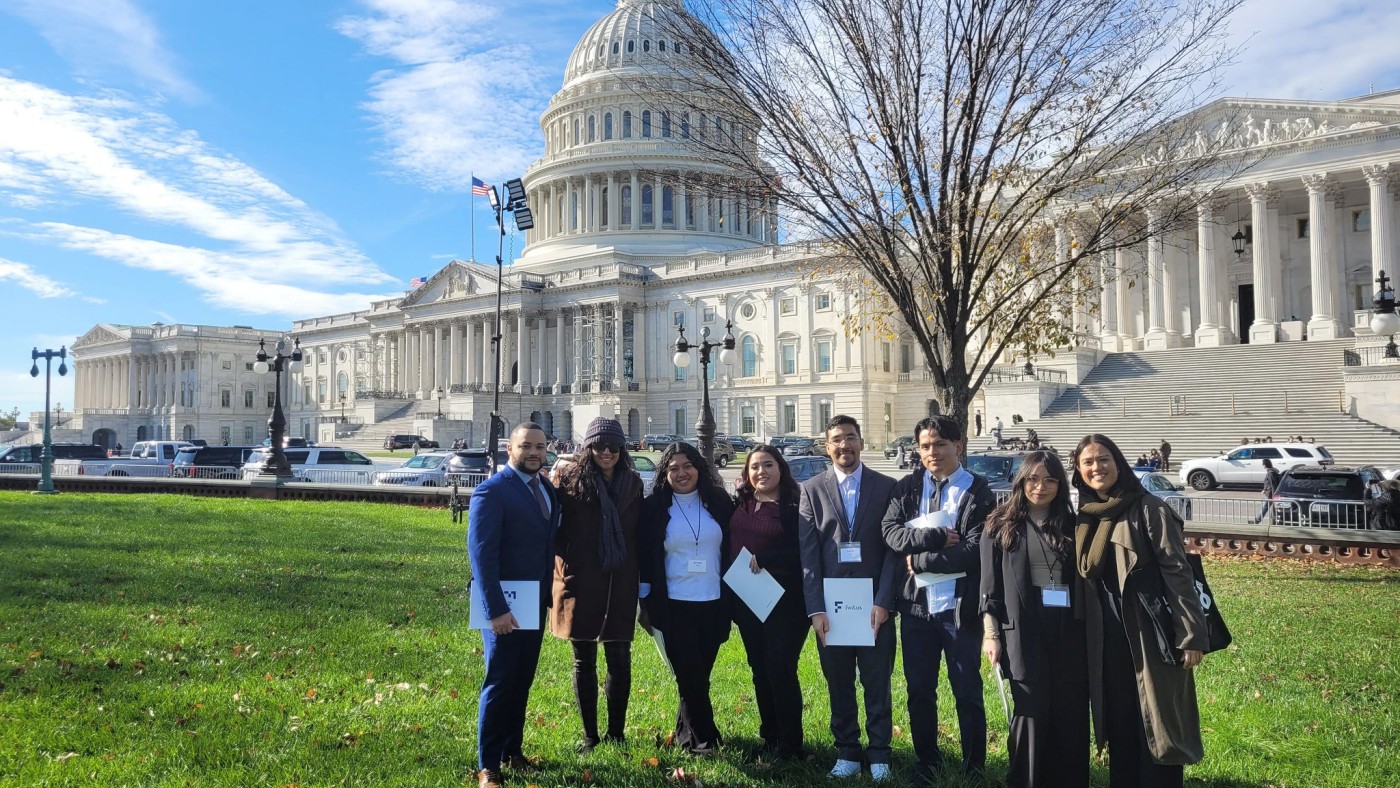 Students at the Capitol in DC
