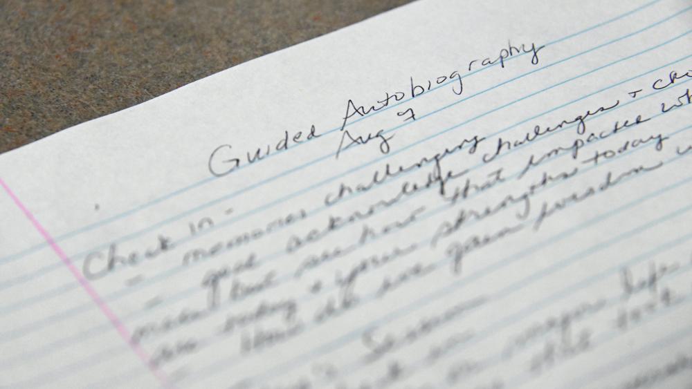 Handwritten Guided Autobiography
