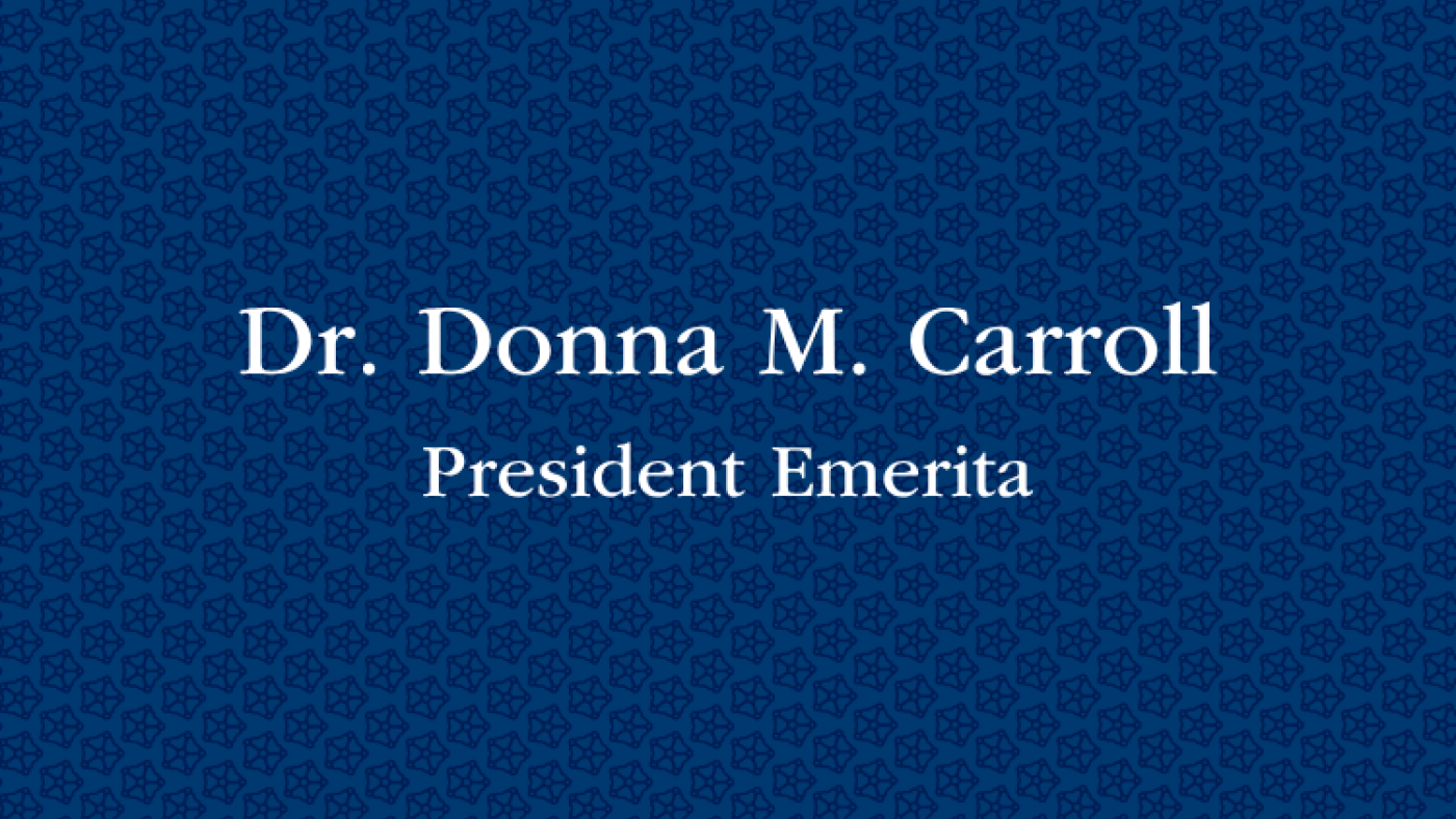 Dr, Donna M. Carroll