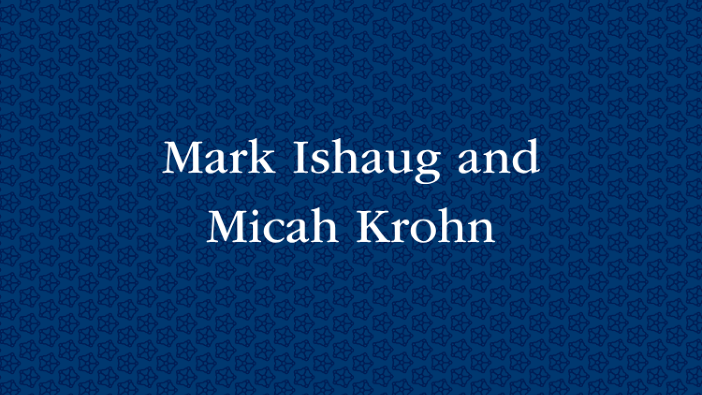 Mark Ishaug and Micah Krohn