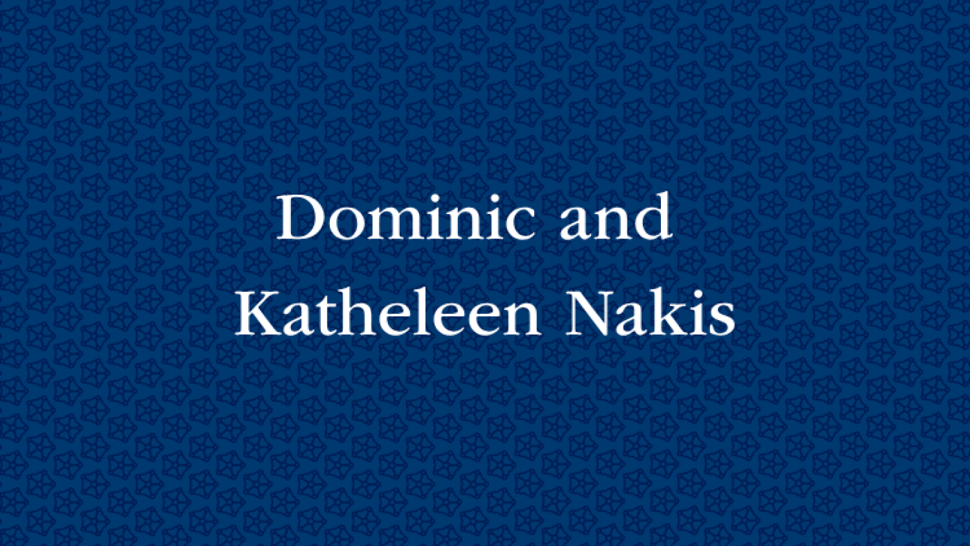 Dominic and Katheleen Nakis