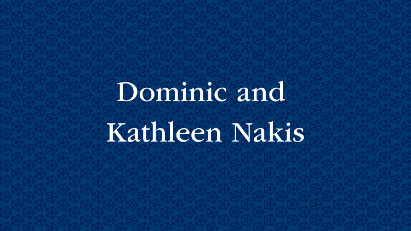 Dominic and Kathleen Nakis