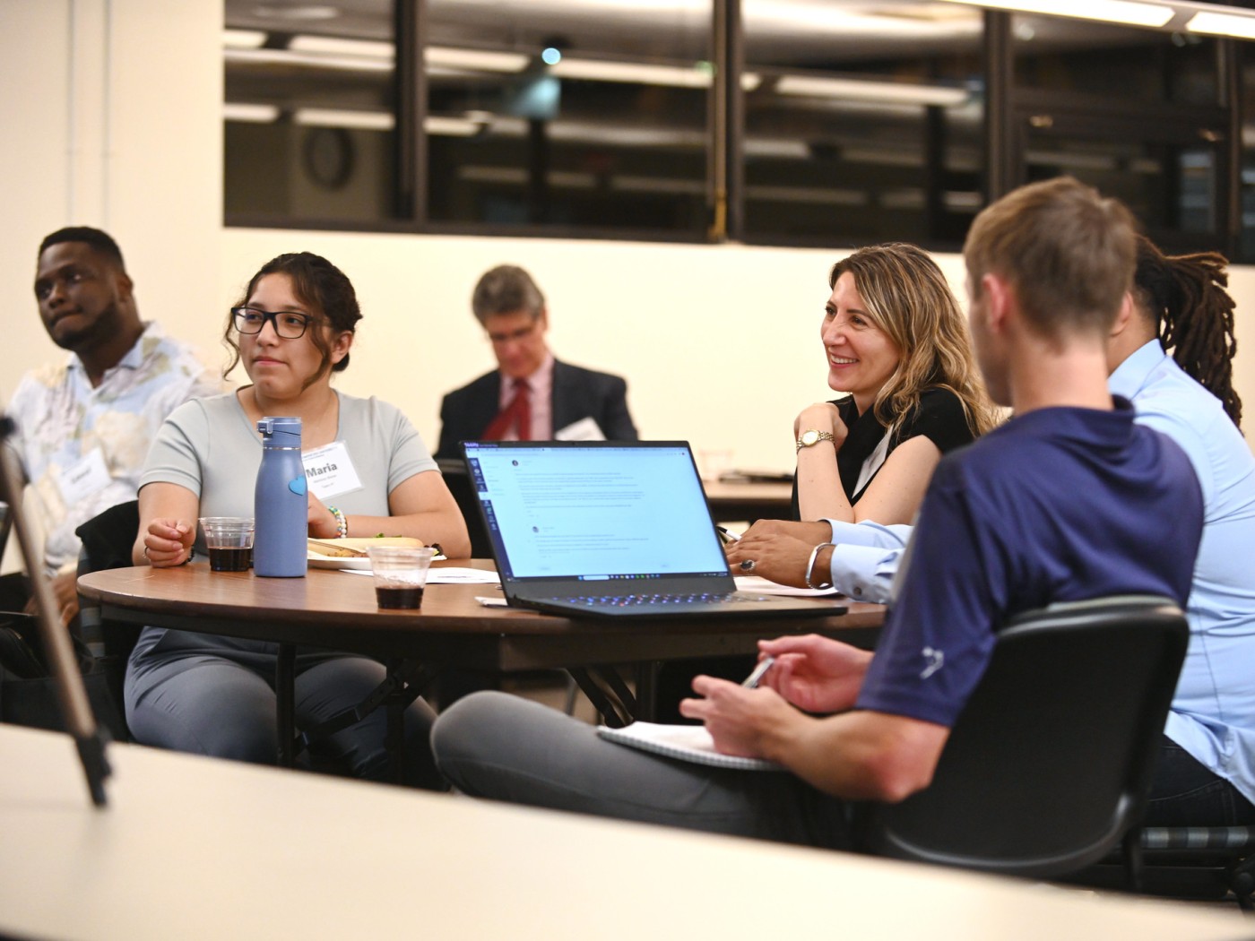 Students at table