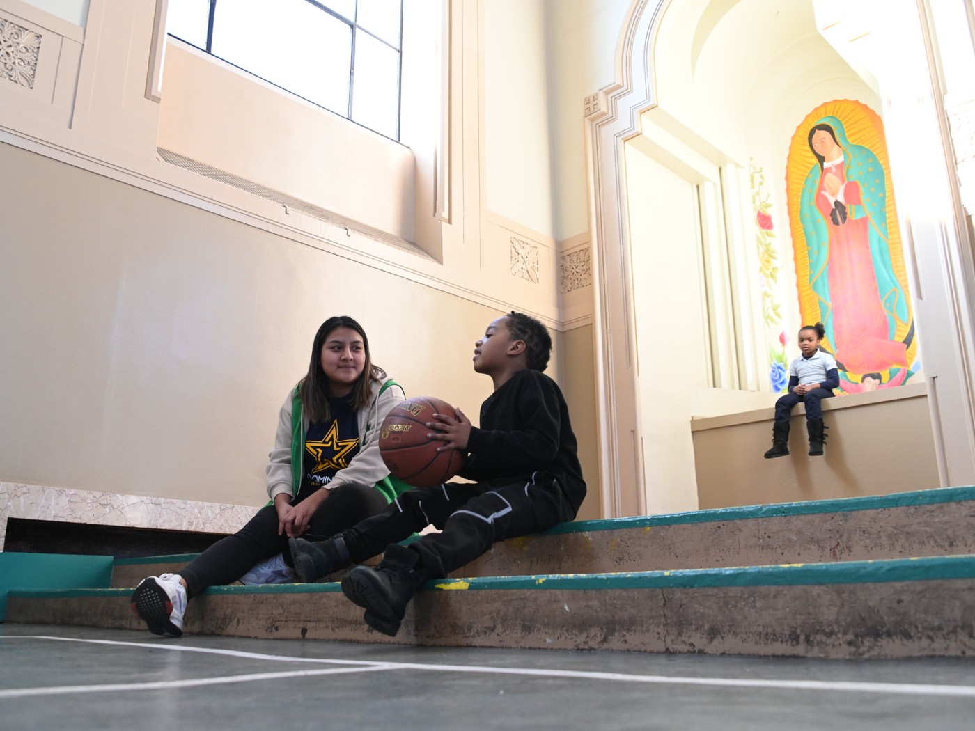 Students and youth at Blessed Sacrament Center