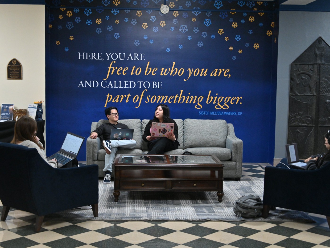 Waters Quote on the wall.