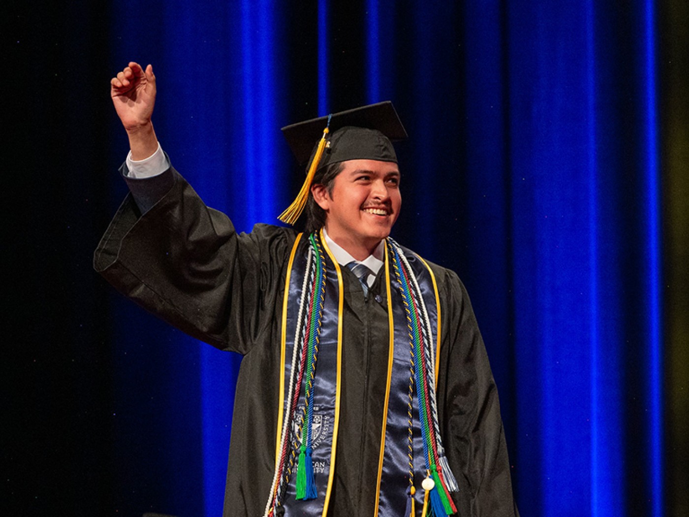 Undergraduate in Commencement Regalia